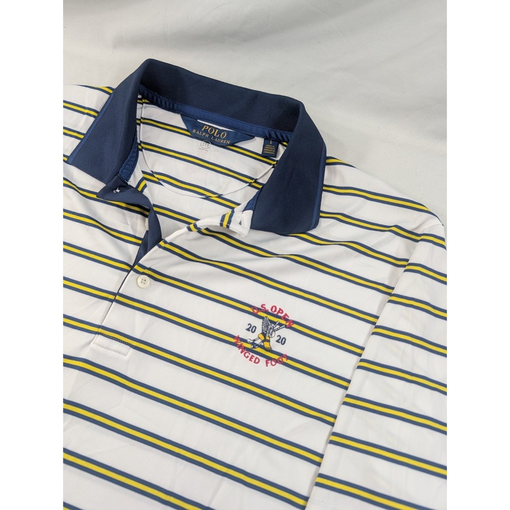 Polo Ralph Lauren 2020 US OPEN Winged Foot USGA Striped Golf Shirt Mens Large